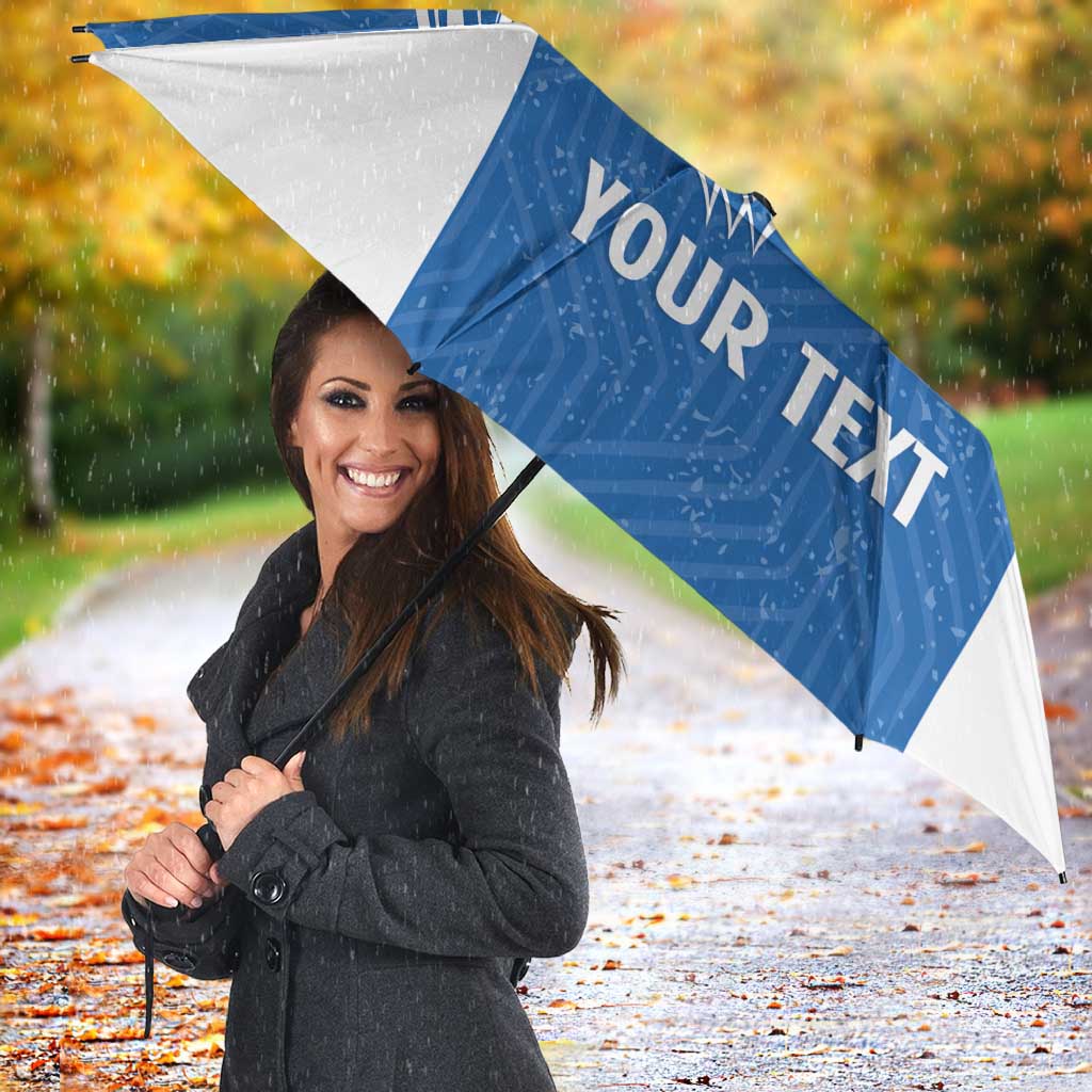 Greece Basketball Custom Umbrella Go Hellas Blue Version - Wonder Print Shop
