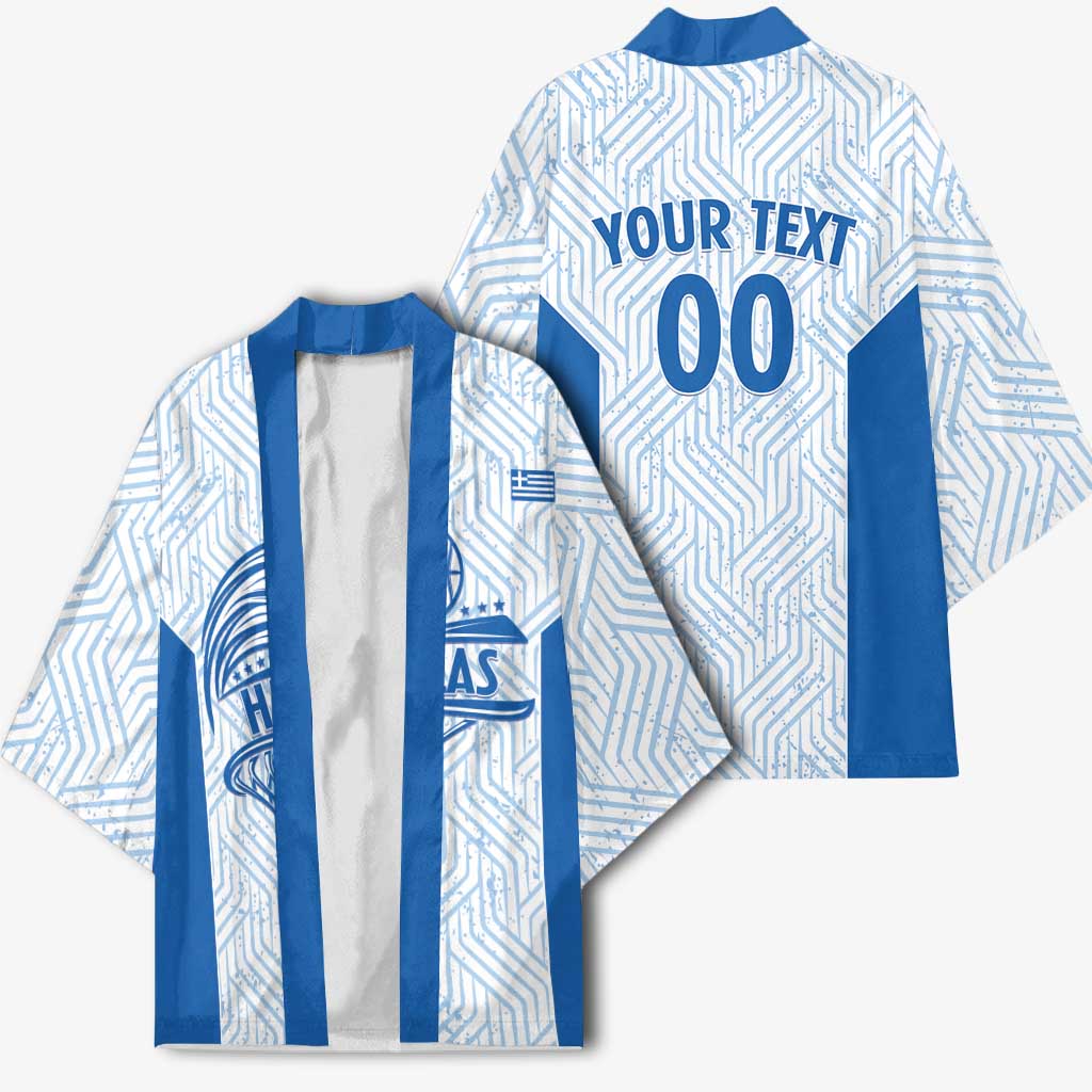 Hellas Basketball Custom Kimono Go Greece White Version - Wonder Print Shop