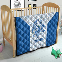 Hellas Basketball Custom Quilt Go Greece White Version - Wonder Print Shop