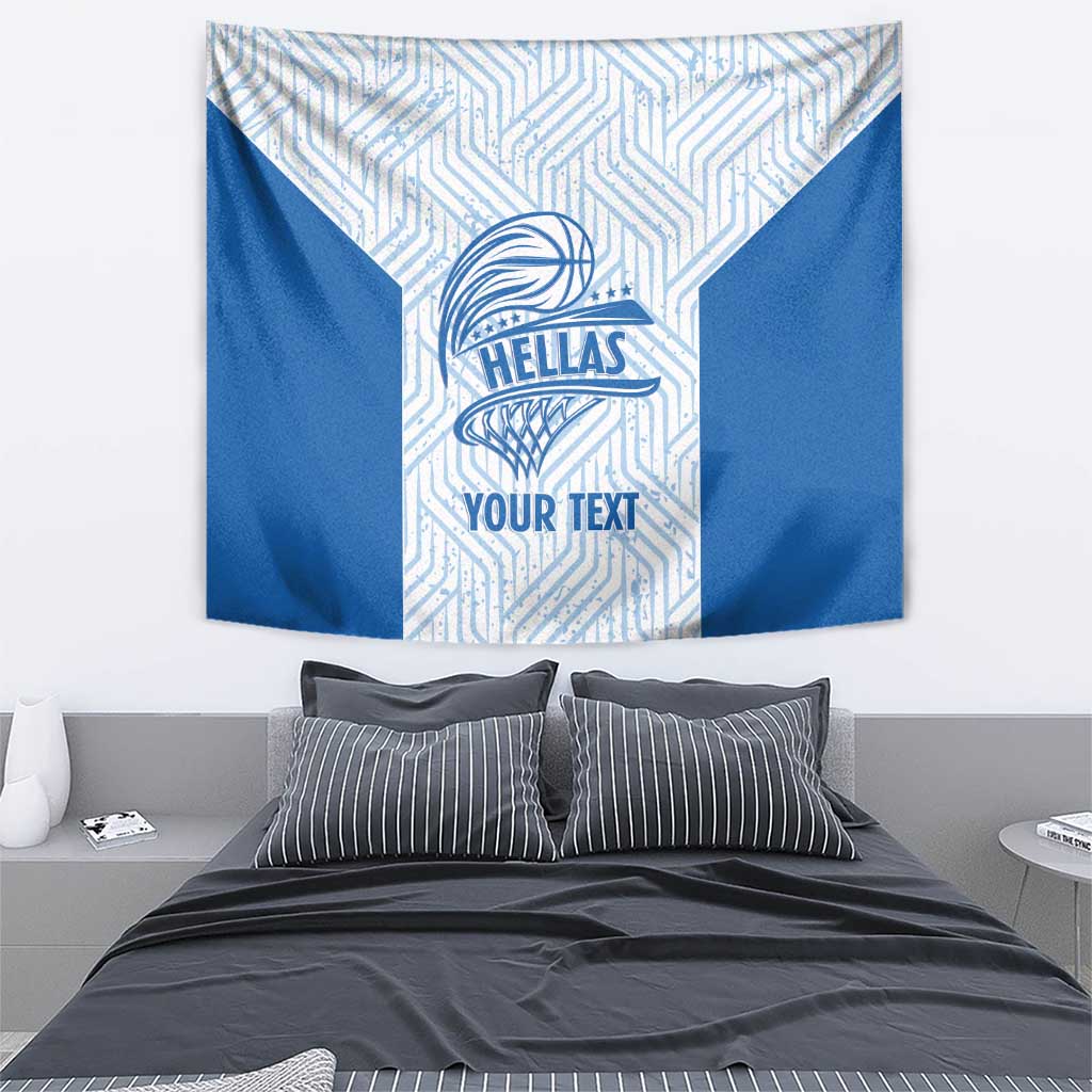 Hellas Basketball Custom Tapestry Go Greece White Version - Wonder Print Shop