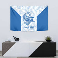 Hellas Basketball Custom Tapestry Go Greece White Version - Wonder Print Shop