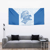 Hellas Basketball Custom Tapestry Go Greece White Version - Wonder Print Shop