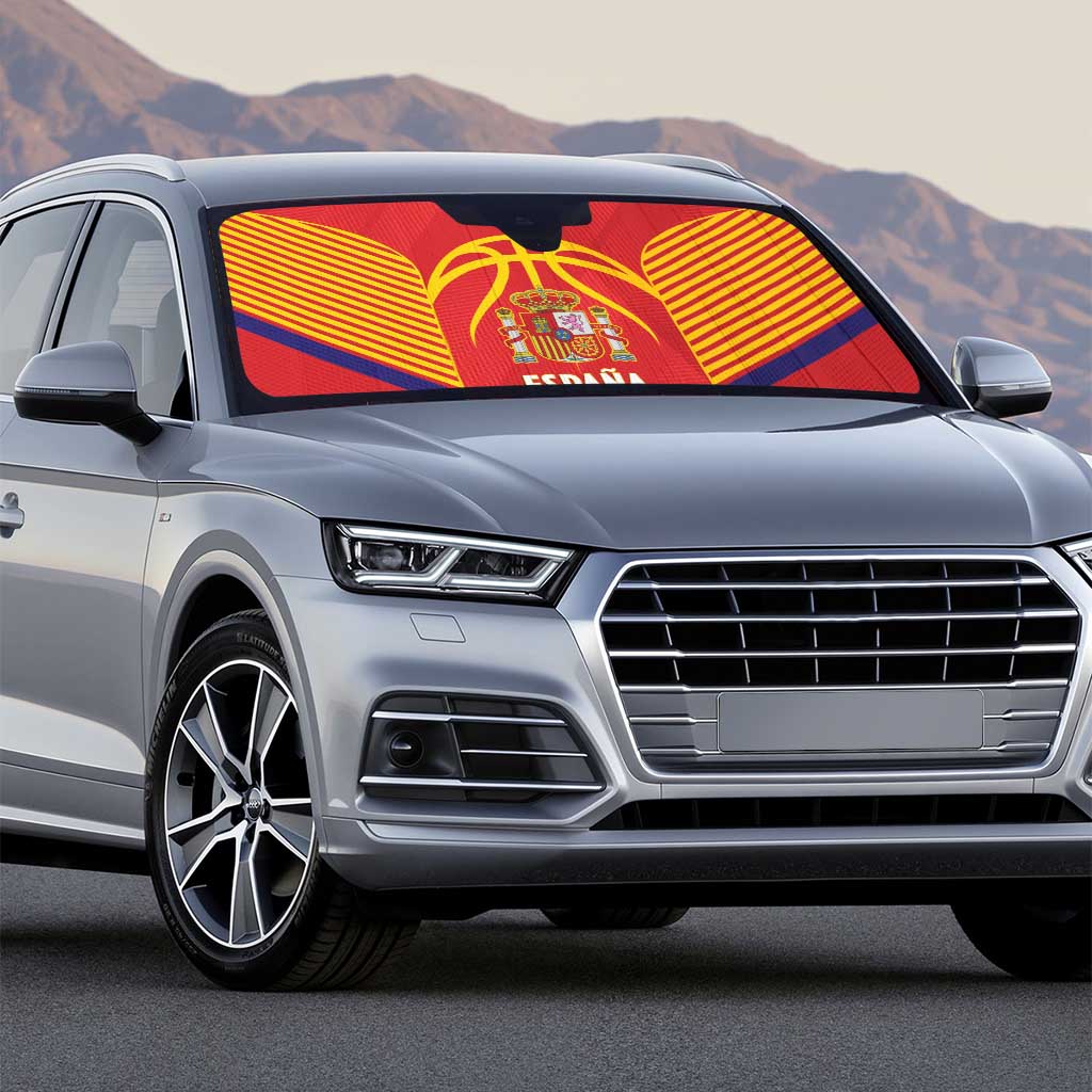 Spain Basketball Auto Sun Shade La Roja Go Champions - Wonder Print Shop