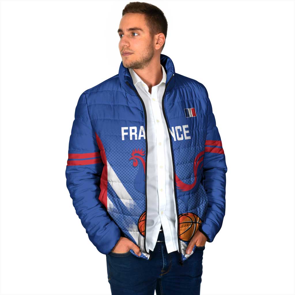 France Basketball Custom Padded Jacket Allez Les Bleus - Wonder Print Shop