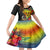 Vanuatu Tafea Day Family Matching Puletasi Dress and Hawaiian Shirt Coat Of Arms Mix Tropical Flowers - Wonder Print Shop