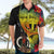 Vanuatu Tafea Day Hawaiian Shirt Coat Of Arms Mix Tropical Flowers - Wonder Print Shop