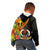 Vanuatu Tafea Day Kid Hoodie Coat Of Arms Mix Tropical Flowers - Wonder Print Shop