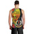 Vanuatu Tafea Day Men Tank Top Coat Of Arms Mix Tropical Flowers - Wonder Print Shop