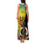 Vanuatu Tafea Day Tank Maxi Dress Coat Of Arms Mix Tropical Flowers - Wonder Print Shop