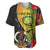 Vanuatu Torba Day Baseball Jersey Coat Of Arms Mix Tropical Flowers - Wonder Print Shop