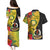 Vanuatu Torba Day Couples Matching Puletasi Dress and Hawaiian Shirt Coat Of Arms Mix Tropical Flowers - Wonder Print Shop