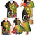 Vanuatu Torba Day Family Matching Mermaid Dress and Hawaiian Shirt Coat Of Arms Mix Tropical Flowers - Wonder Print Shop