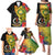 Vanuatu Torba Day Family Matching Puletasi Dress and Hawaiian Shirt Coat Of Arms Mix Tropical Flowers - Wonder Print Shop