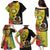 Vanuatu Torba Day Family Matching Puletasi Dress and Hawaiian Shirt Coat Of Arms Mix Tropical Flowers - Wonder Print Shop