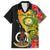 Vanuatu Torba Day Family Matching Puletasi Dress and Hawaiian Shirt Coat Of Arms Mix Tropical Flowers - Wonder Print Shop