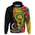 Vanuatu Torba Day Hoodie Coat Of Arms Mix Tropical Flowers - Wonder Print Shop