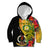 Vanuatu Torba Day Kid Hoodie Coat Of Arms Mix Tropical Flowers - Wonder Print Shop