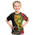 Vanuatu Torba Day Kid T Shirt Coat Of Arms Mix Tropical Flowers - Wonder Print Shop