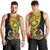 Vanuatu Torba Day Men Tank Top Coat Of Arms Mix Tropical Flowers - Wonder Print Shop