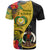 Vanuatu Torba Day T Shirt Coat Of Arms Mix Tropical Flowers - Wonder Print Shop