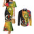 personalised-vanuatu-torba-day-couples-matching-mermaid-dress-and-long-sleeve-button-shirts-coat-of-arms-mix-tropical-flowers