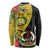 Personalised Vanuatu Torba Day Long Sleeve Shirt Coat Of Arms Mix Tropical Flowers - Wonder Print Shop