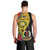 Personalised Vanuatu Torba Day Men Tank Top Coat Of Arms Mix Tropical Flowers - Wonder Print Shop