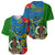 Vanuatu Malampa Day Baseball Jersey Coat Of Arms Mix Tropical Flowers - Wonder Print Shop