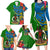 Vanuatu Malampa Day Family Matching Long Sleeve Bodycon Dress and Hawaiian Shirt Coat Of Arms Mix Tropical Flowers - Wonder Print Shop