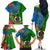 Vanuatu Malampa Day Family Matching Off Shoulder Long Sleeve Dress and Hawaiian Shirt Coat Of Arms Mix Tropical Flowers - Wonder Print Shop