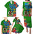 Vanuatu Malampa Day Family Matching Puletasi Dress and Hawaiian Shirt Coat Of Arms Mix Tropical Flowers - Wonder Print Shop