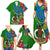 Vanuatu Malampa Day Family Matching Summer Maxi Dress and Hawaiian Shirt Coat Of Arms Mix Tropical Flowers - Wonder Print Shop