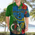 Vanuatu Malampa Day Hawaiian Shirt Coat Of Arms Mix Tropical Flowers - Wonder Print Shop