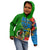 Vanuatu Malampa Day Kid Hoodie Coat Of Arms Mix Tropical Flowers - Wonder Print Shop