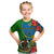 Vanuatu Malampa Day Kid T Shirt Coat Of Arms Mix Tropical Flowers - Wonder Print Shop