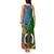 Vanuatu Malampa Day Tank Maxi Dress Coat Of Arms Mix Tropical Flowers - Wonder Print Shop