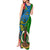 Vanuatu Malampa Day Tank Maxi Dress Coat Of Arms Mix Tropical Flowers - Wonder Print Shop