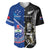 New Zealand And Samoa Rugby Baseball Jersey All Black Tiki Fern Mix Manu Samoa 2023 World Cup - Wonder Print Shop