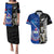 New Zealand And Samoa Rugby Couples Matching Puletasi Dress and Hawaiian Shirt All Black Tiki Fern Mix Manu Samoa 2023 World Cup - Wonder Print Shop