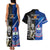 New Zealand And Samoa Rugby Couples Matching Tank Maxi Dress and Hawaiian Shirt All Black Tiki Fern Mix Manu Samoa 2023 World Cup - Wonder Print Shop