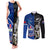 New Zealand And Samoa Rugby Couples Matching Tank Maxi Dress and Long Sleeve Button Shirts All Black Tiki Fern Mix Manu Samoa 2023 World Cup - Wonder Print Shop