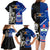 New Zealand And Samoa Rugby Family Matching Long Sleeve Bodycon Dress and Hawaiian Shirt All Black Tiki Fern Mix Manu Samoa 2023 World Cup - Wonder Print Shop