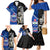 New Zealand And Samoa Rugby Family Matching Mermaid Dress and Hawaiian Shirt All Black Tiki Fern Mix Manu Samoa 2023 World Cup - Wonder Print Shop