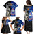 New Zealand And Samoa Rugby Family Matching Puletasi Dress and Hawaiian Shirt All Black Tiki Fern Mix Manu Samoa 2023 World Cup - Wonder Print Shop