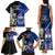 New Zealand And Samoa Rugby Family Matching Tank Maxi Dress and Hawaiian Shirt All Black Tiki Fern Mix Manu Samoa 2023 World Cup - Wonder Print Shop