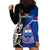 New Zealand And Samoa Rugby Hoodie Dress All Black Tiki Fern Mix Manu Samoa 2023 World Cup - Wonder Print Shop