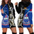 New Zealand And Samoa Rugby Hoodie Dress All Black Tiki Fern Mix Manu Samoa 2023 World Cup - Wonder Print Shop