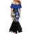 New Zealand And Samoa Rugby Mermaid Dress All Black Tiki Fern Mix Manu Samoa 2023 World Cup - Wonder Print Shop