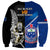 New Zealand And Samoa Rugby Sweatshirt All Black Tiki Fern Mix Manu Samoa 2023 World Cup - Wonder Print Shop