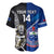 Custom New Zealand And Samoa Rugby Baseball Jersey All Black Tiki Fern Mix Manu Samoa 2023 World Cup - Wonder Print Shop